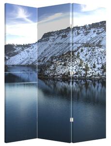 Paravan - Peisaj de iarnă - lac (126x170 cm)