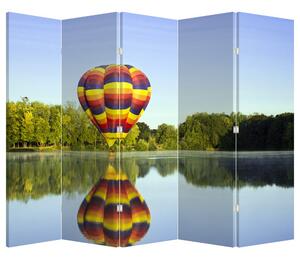 Paravan - Balon - aer cald pe un lac (210x170 cm)