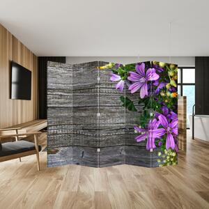 Paravan - Flori de câmp (210x170 cm)