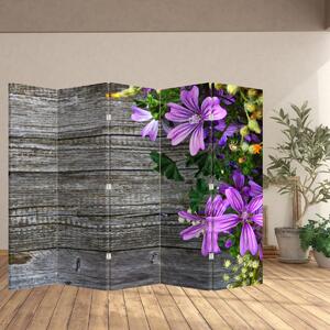 Paravan - Flori de câmp (210x170 cm)