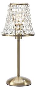 Markslöjd 109125 - LIORA, lampă de birou LED reîncărcabilă cu dimmer, 1xE14/2W/2000 mAh, alamă