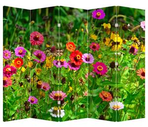 Paravan - Flori de luncă (210x170 cm)