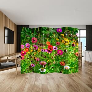 Paravan - Flori de luncă (210x170 cm)