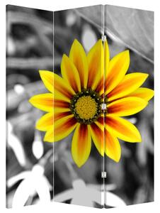 Paravan - Floare galbenă (126x170 cm)