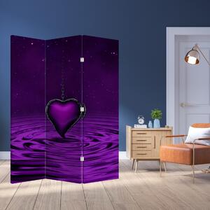 Paravan - Inima violetă (126x170 cm)