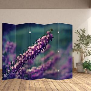 Paravan - Floare violetă (210x170 cm)