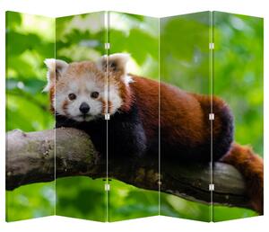 Paravan - Panda roșie (210x170 cm)