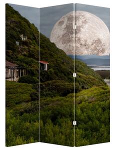 Paravan - Peisaj cu luna (126x170 cm)
