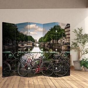 Paravan - Bicicleta în oraș (210x170 cm)