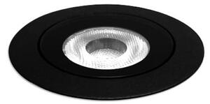 Wever & Ducré Lighting WEVER DUCRÉ Lampă LED încastrată în podea Blink 1.0 negru, margine, Negru, Aluminiu, Corpuri de iluminat încastrate rotunde