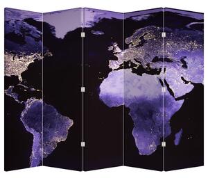 Paravan - Pământul din Cosmos (210x170 cm)