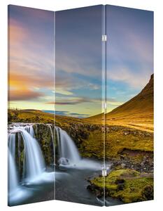 Paravan - Munții și cascade pe Islanda (126x170 cm)