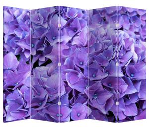 Paravan - Flori violete (210x170 cm)