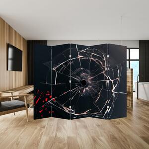 Paravan - Abstract cu sticla spartă (210x170 cm)