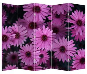 Paravan - Florile roz (210x170 cm)