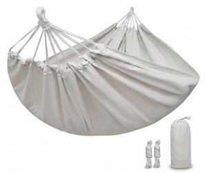 Hamac ZENVIO 200x80 cm, alb + geanta gratuita