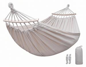 Hamac ZENVIO COMFORT 200x80 cm, alb + geanta gratuita