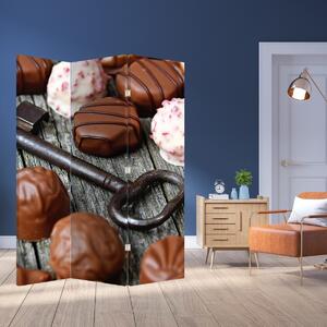 Paravan - Ciocolată și chei (126x170 cm)