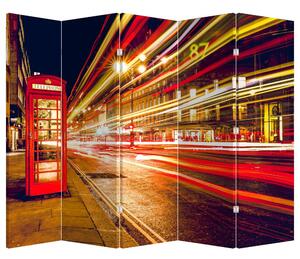 Paravan - Căsuța telefonică roșie din Londra (210x170 cm)