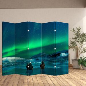 Paravan - Oameni la Aurora borealis (210x170 cm)