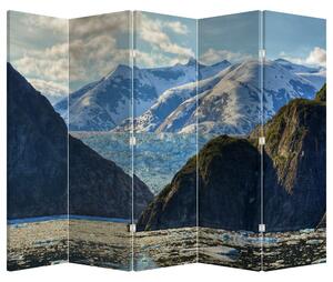 Paravan - Peisaj cu munții (210x170 cm)