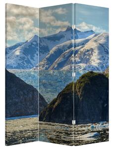 Paravan - Peisaj cu munții (126x170 cm)