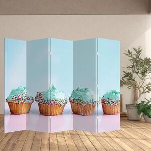 Paravan - Cupcakes (210x170 cm)