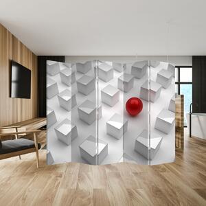 Paravan - Abstracție - cub - bilă (210x170 cm)