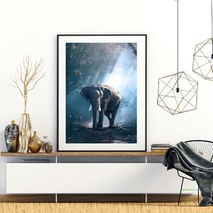 Poster - Elefant în junglă (A4)