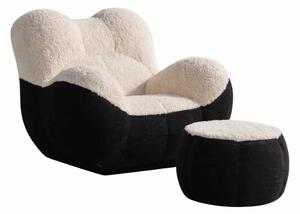 Fotoliu Relax Nest cu taburet – spumă de înaltă calitate, compresat, fără asamblare