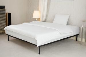 Lenjerie de pat damasc microsatinat 150x200cm (ALB)