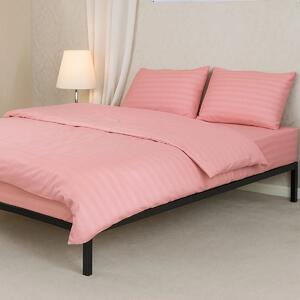 Lenjerie de pat damasc microsatinat 200x220 cm Roz