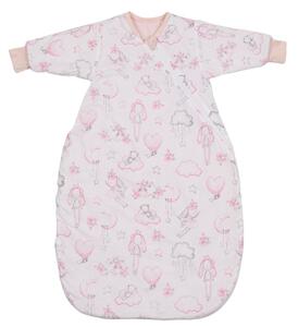 Sac de dormit copii cu maneci 3-12 luni Kidizi Fairy Clouds, 1 tog, bumbac 100%, pentru toamna/iarna
