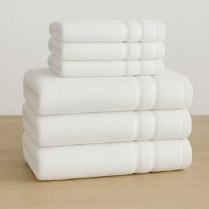 Set 6 Prosoape Bumbac 100% Cu Putere Mare De Absorbtie - 50 100 Cm + 70 140 Cm