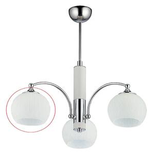 Abajur universal de rezervă din sticlă Jupiter LARGO E27 d. 15 cm alb