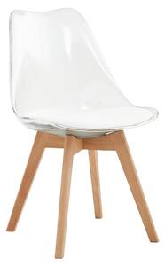 Z0ND0 Scaun sufragerie Bralla 2 (transparent + fag + alb) . 1116244