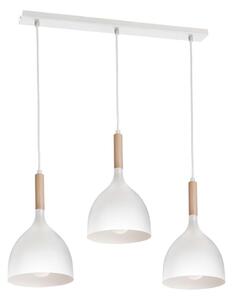 Lustră pe cablu NOAK WOOD 3xE27/60W/230V