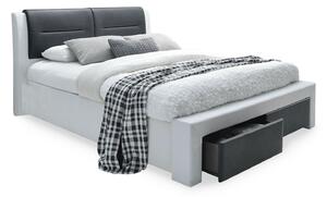 Pat Houston 1580, Alb, Negru, Piele ecologică, 100x173x225cm, 90 kg