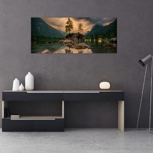 Tablou - lacul în munți (120x50 cm)