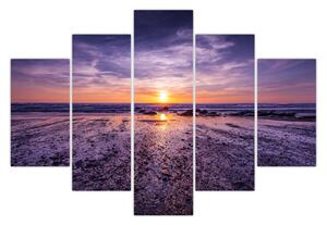 Tabloul cu plaja - apus de soare (150x105 cm)