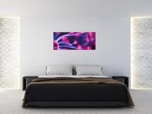 Tablou abstract mov (120x50 cm)