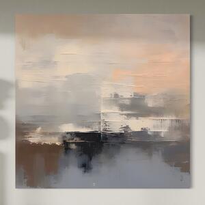 Tablou Canvas Premium LuxCanva® A1592, Gri Gradual , Living, Abstract, Decorativ, Neutru, Dormtior, Culori Vibrante