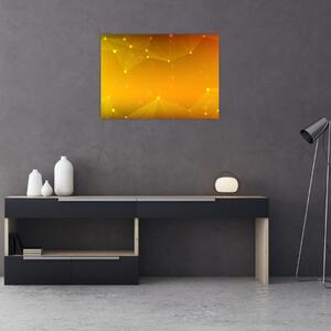 Tabloul abstract galben (70x50 cm)