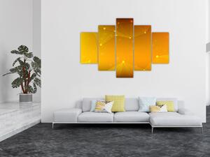 Tabloul abstract galben (150x105 cm)