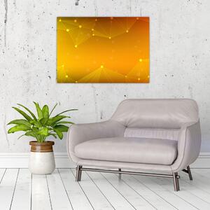 Tabloul abstract galben (70x50 cm)