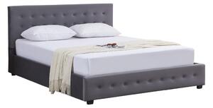 Z0ND0 Pat matrimonial 180 cm Marcaje (gri) (cu somieră) (cu sp. depozitare). 1116418