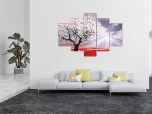 Tablou cu pomul roșu (150x105 cm)