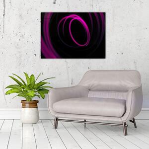 Tablou - linii violete (70x50 cm)