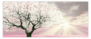Tabloul copacului roz (120x50 cm)