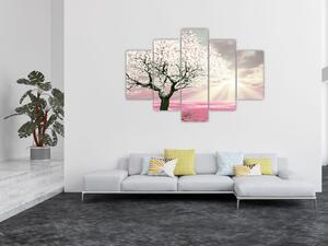 Tabloul copacului roz (150x105 cm)